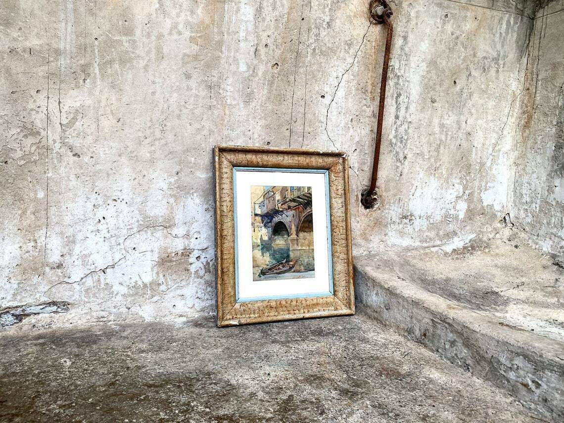 Original Bath Watercolour Painting Signed & Dated   Pulteney Bridge