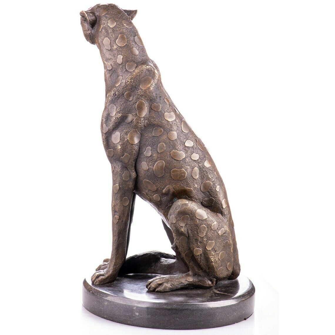 Bronze Art Deco Puma Jaguar Wildlife Cheetah Bronzeskulptur Statue Figur Hot Cast , Gift photo furniture