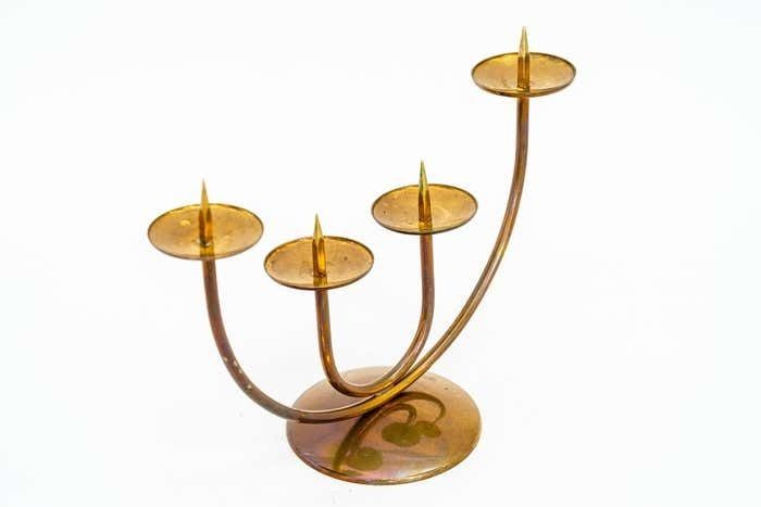 Candle Holder For 4 Candles Vienna Around 1950s photo for sale