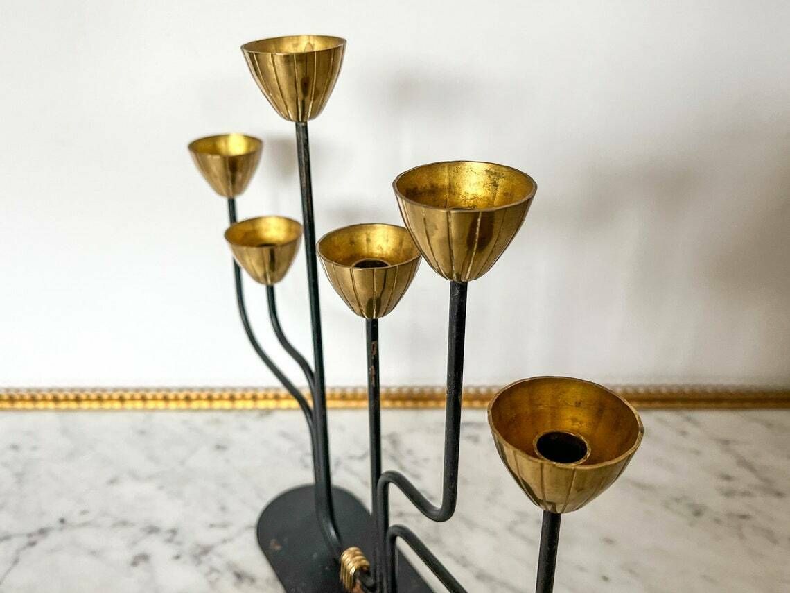 Candlestick By Swedish Modernist Designer Gunnar Ander For Ystad Metall photo furniture