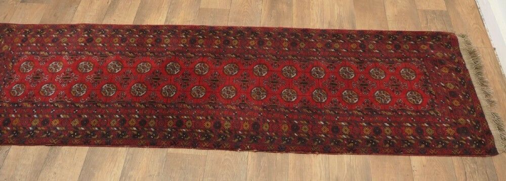 Vintage Traditional Pattern Wool 10ft Carpet Runner photo 660.0