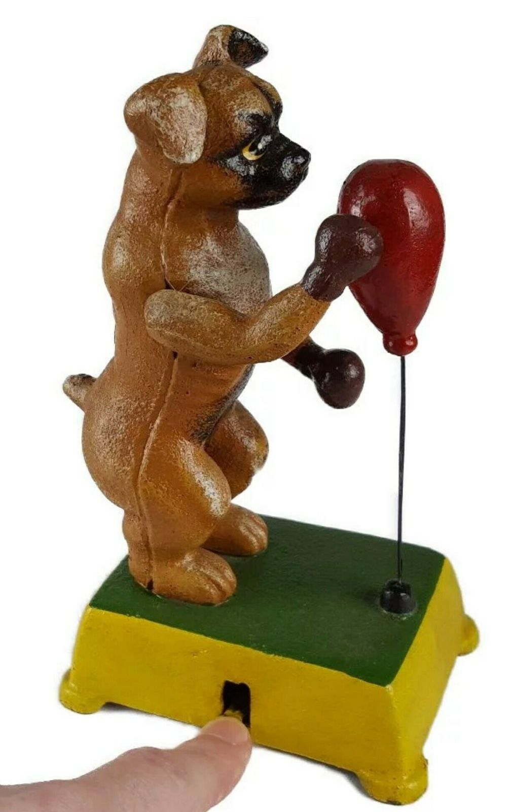 Vintage Boxing Dog, Vintage , Old Toy, Cast Iron, Collection , Deco Gift, Deco Home, Office photo furniture