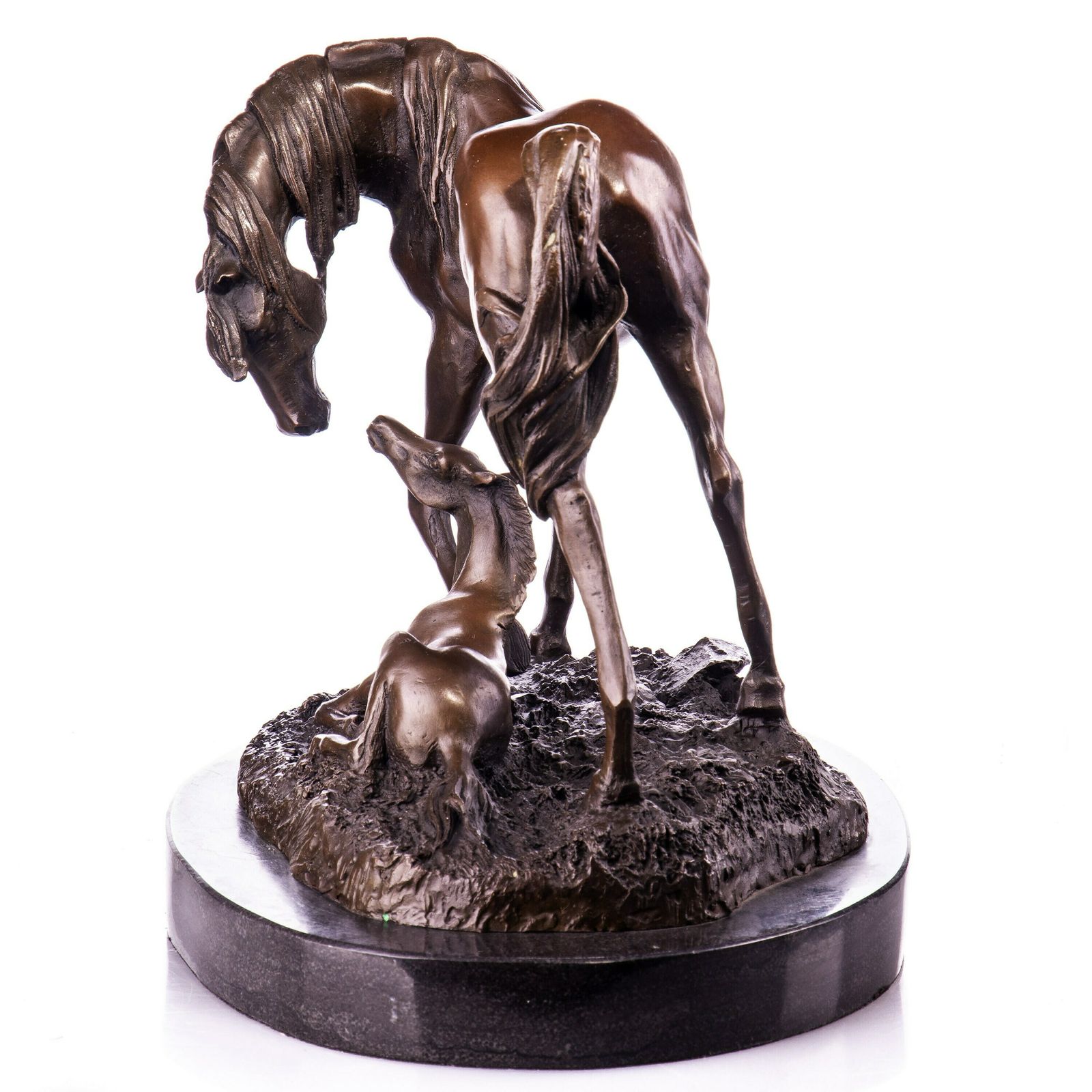 Bronze Sculpture Horse And Foal A Gift For A Horse Lover photo furniture