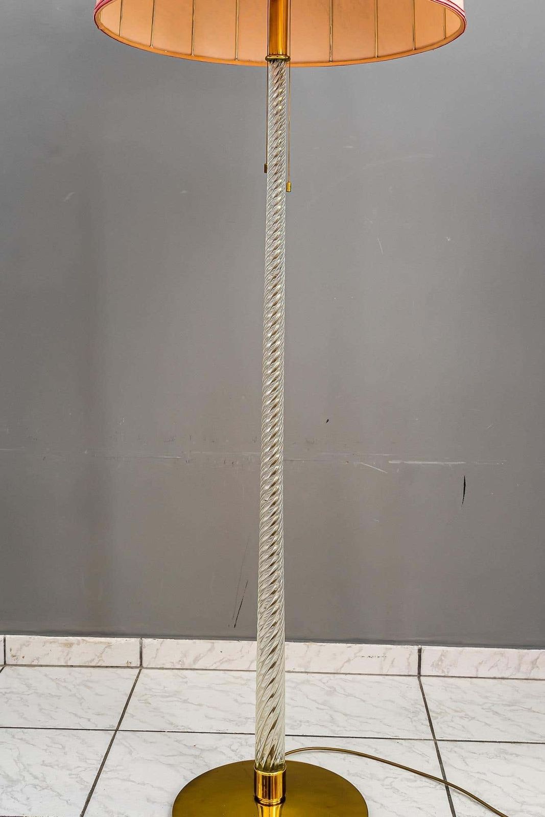 Floor Lamp ''Glasschaft'' ''Engl. ''Glass Rod'', No. 2134 By J.T. Kalmar, 1960s photo for sale