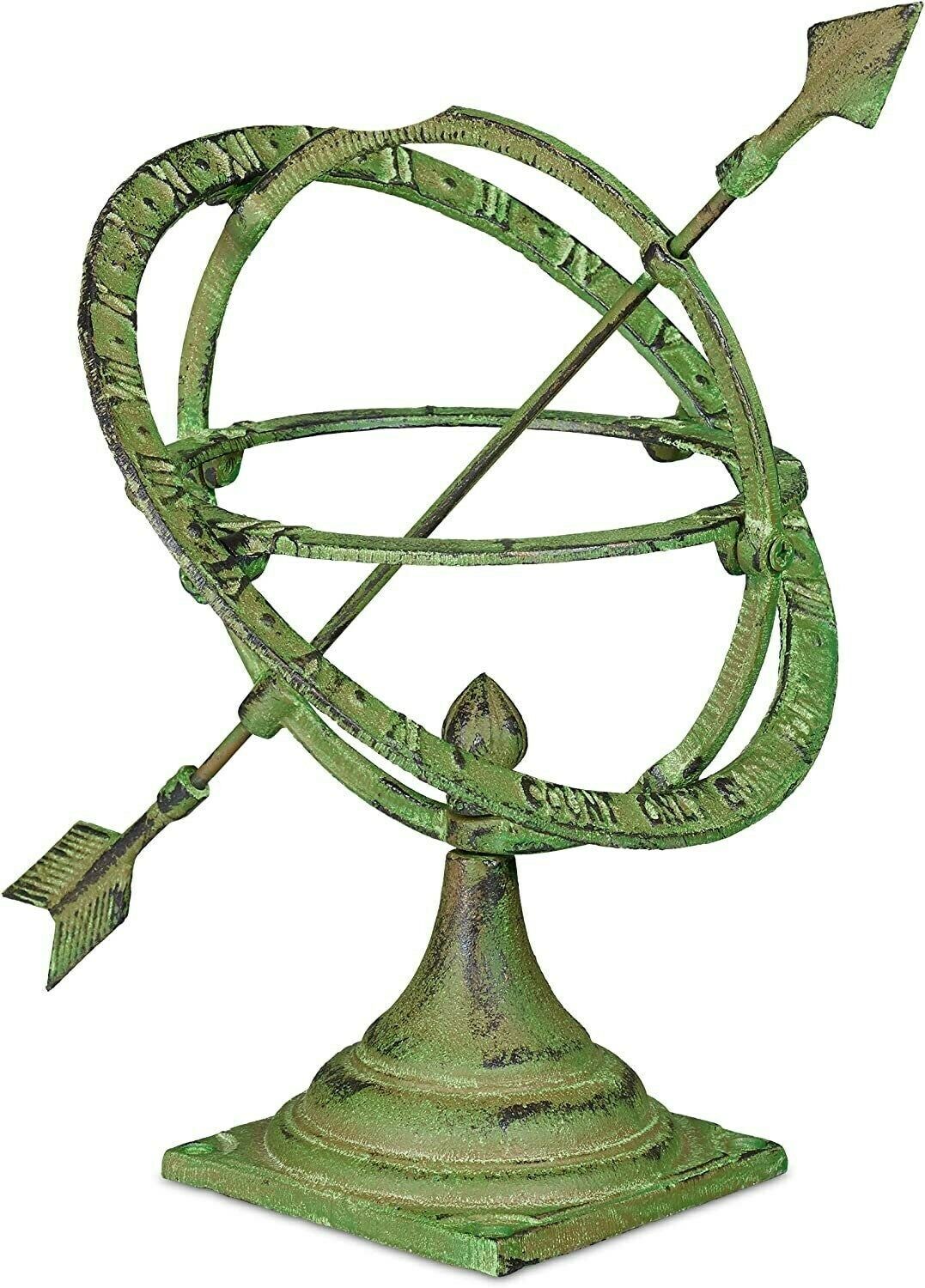 Garden Sundial Antique Design Weatherproof Garden Ornament Floor Mounted