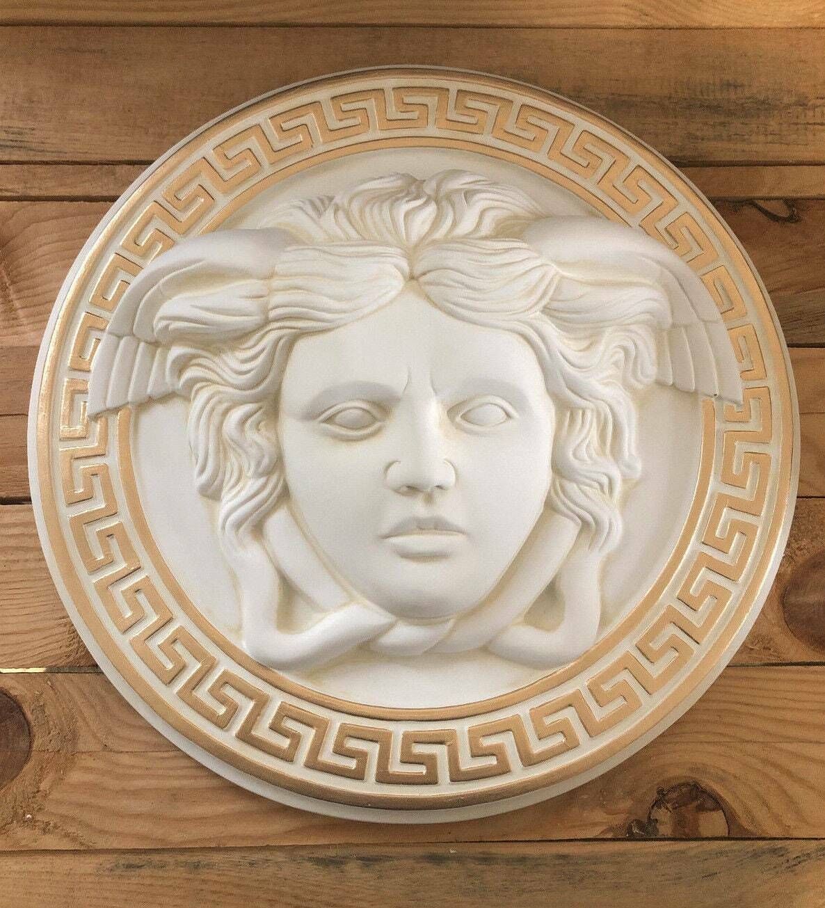 Xl Design Rosette Medusa Sculpture Figures