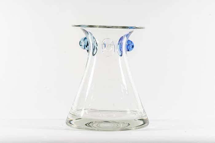 Murano Glass Vase Italian Around 1970s photo for sale