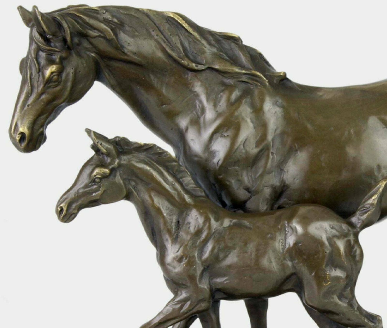 Bronze Sculpture Horse And Foal A Gift For A Horse Lover photo furniture