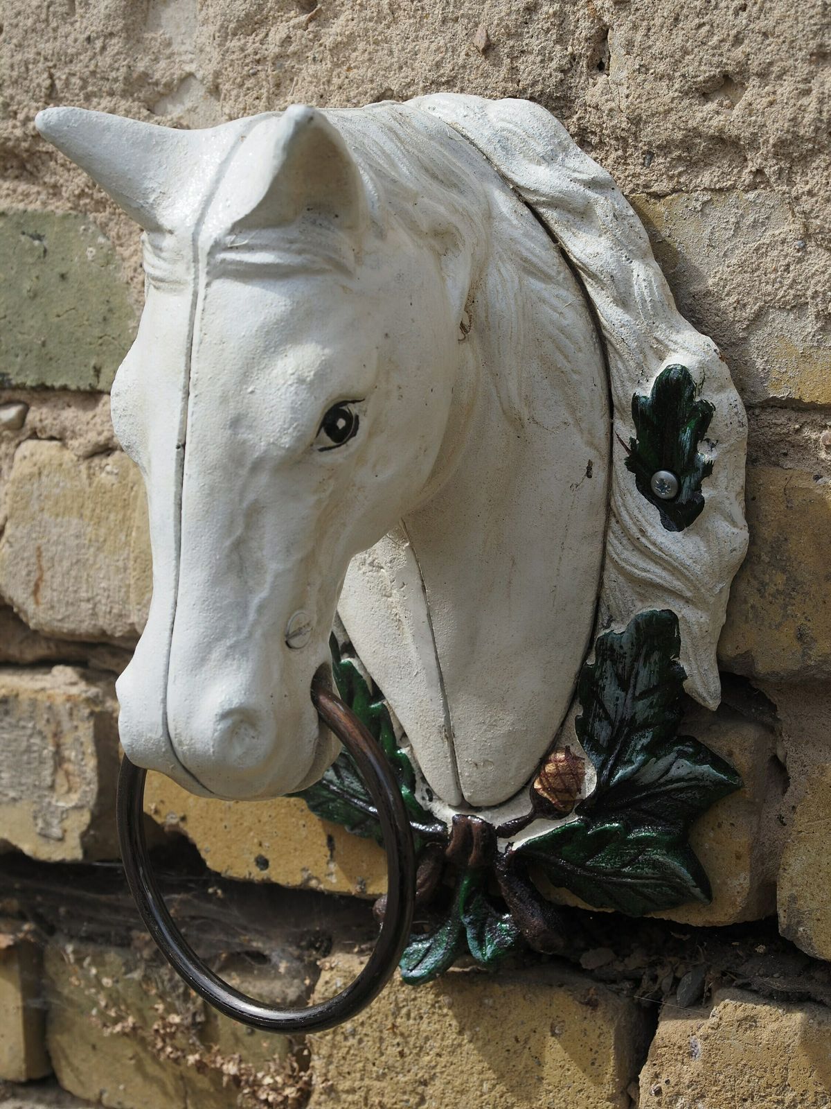 Antique Still Attractive Towel Hanger   Horse Head With A Ring. photo buy