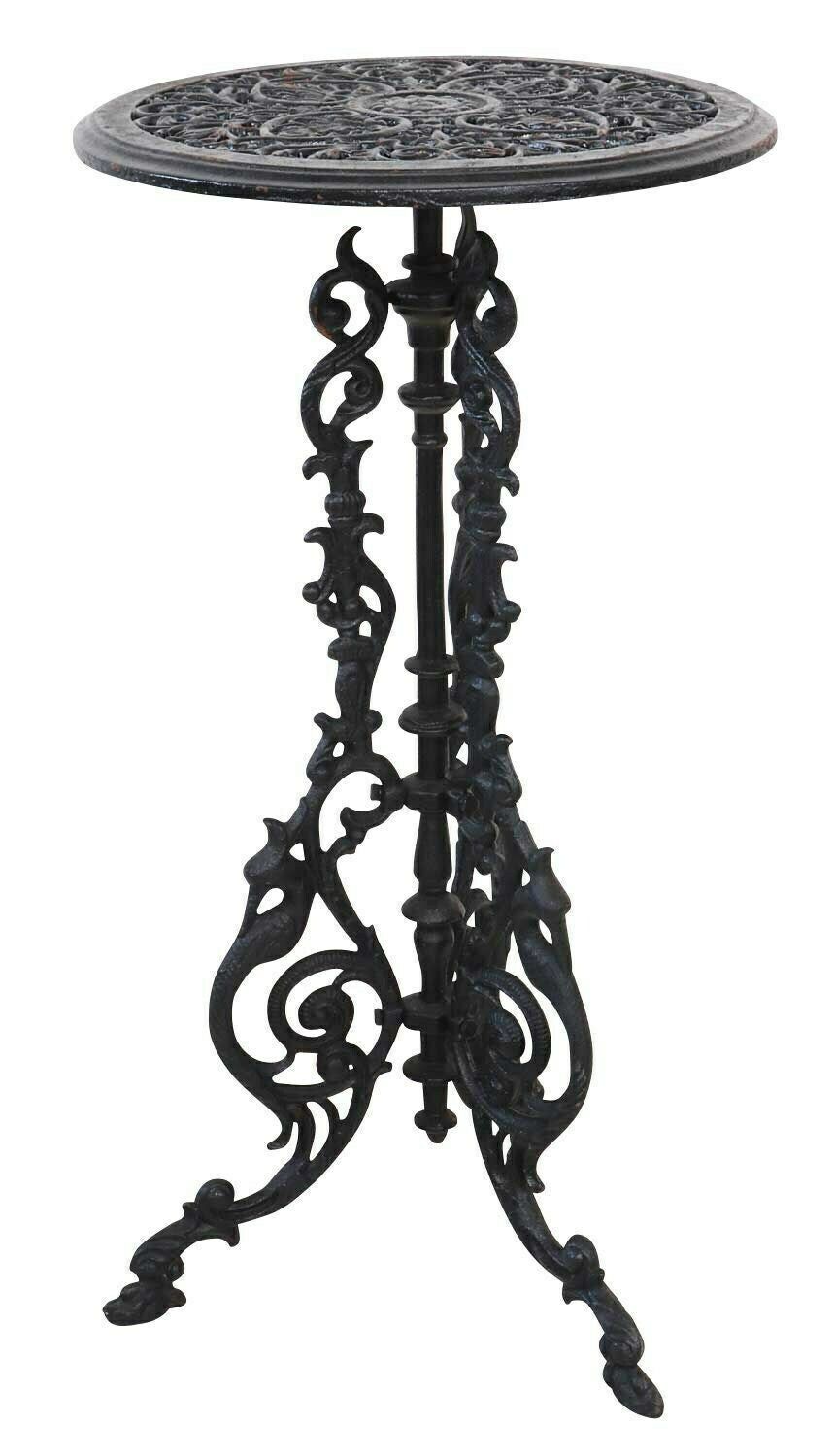 Garden Table, Reach Lacy Decorated, Plant Table, Coffee Table, Black photo for sale