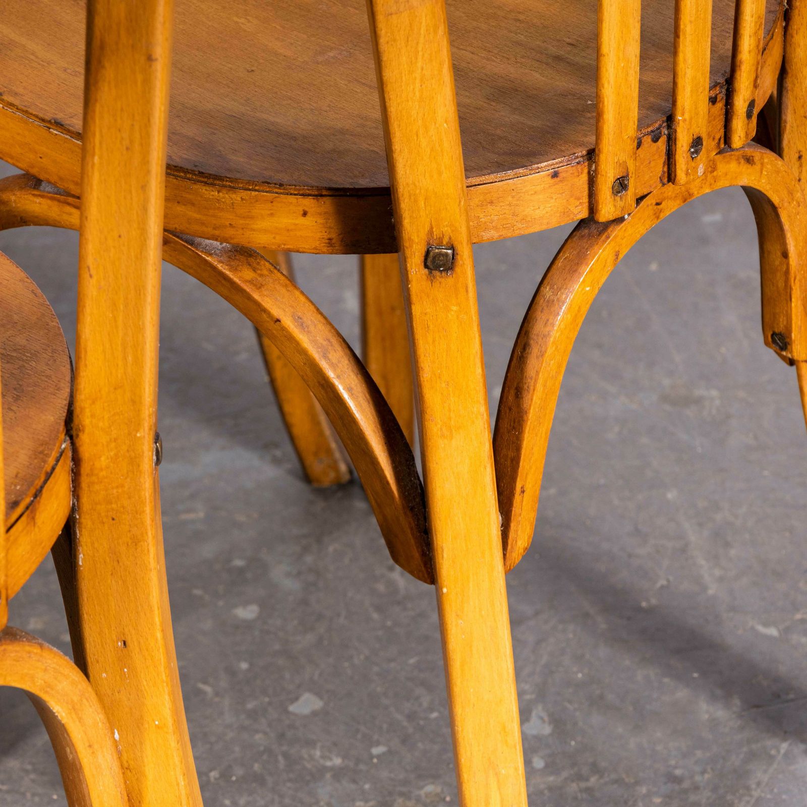 1950’s Baumann Honey Tri Back Dining Chair – Set Of Four photo furniture