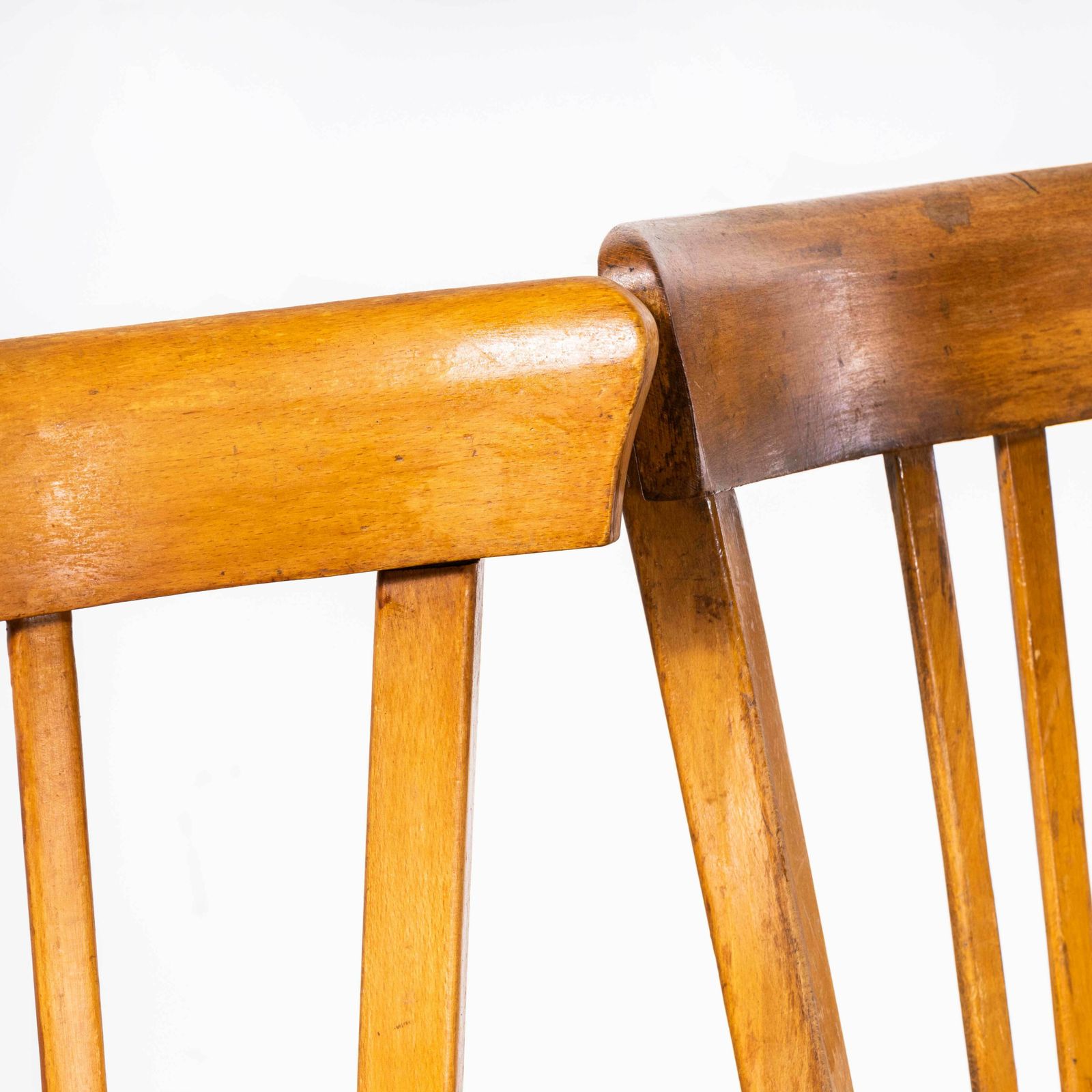 1950’s Baumann Honey Tri Back Dining Chair – Set Of Four photo 696.0