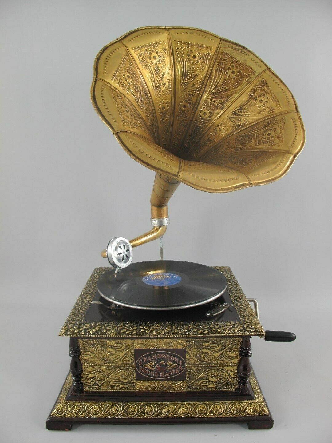 Beautiful Antique Styl Gramophone, Phonograph New Working   Record Player Antique Style   Handmade Gramophone   Nice Gift Idea
