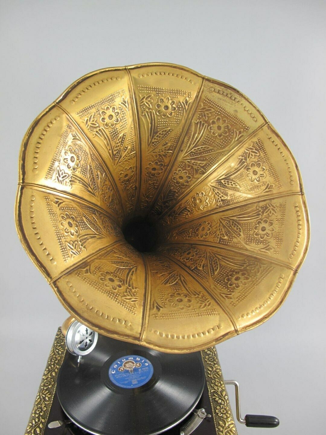 Beautiful Antique Styl Gramophone, Phonograph New Working   Record Player Antique Style   Handmade Gramophone   Nice Gift Idea photo for sale