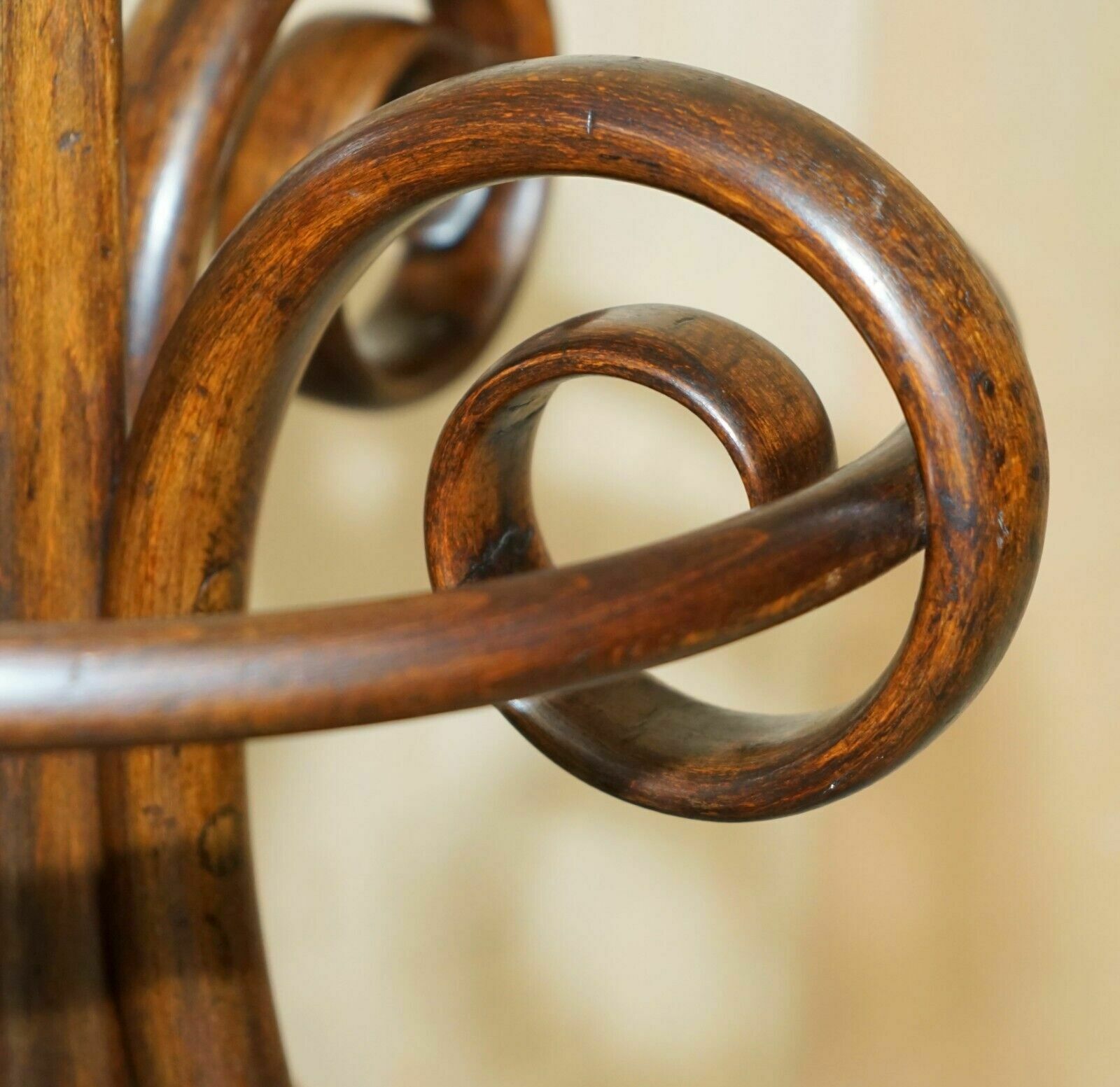 3750.0 Antique Original Late Victorian Circa 1880 Thonet Bentwood Coat Rack Stand photo