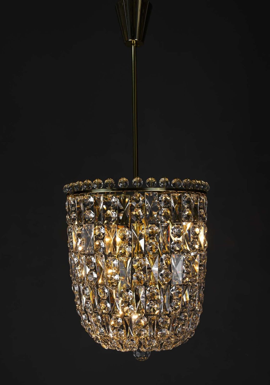 Big Bakalowits Crystal Chandelier Vienna Around 1950s photo for sale
