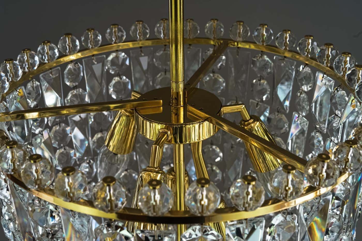 photo buy Big Bakalowits Crystal Chandelier Vienna Around 1950s