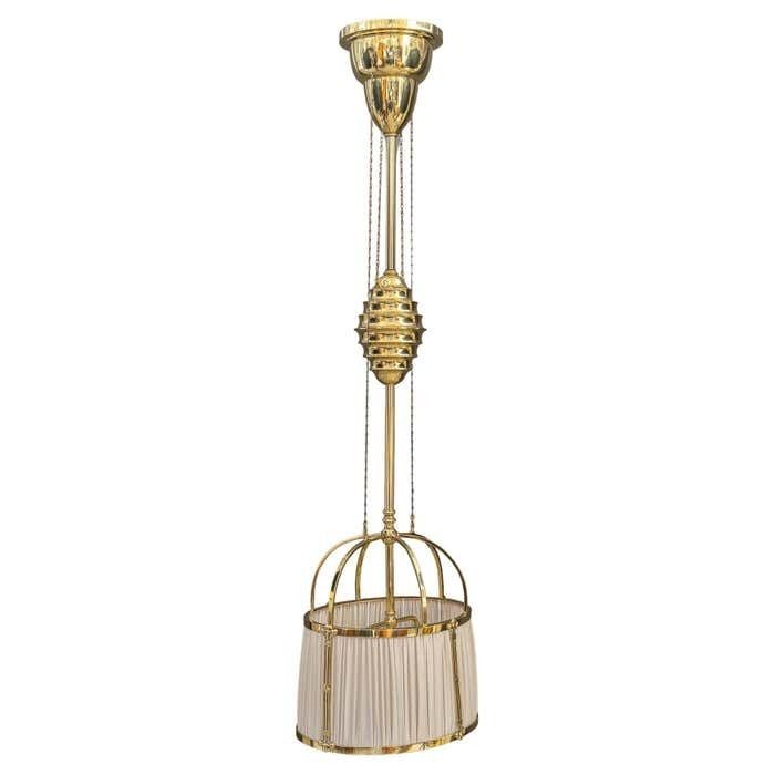 Crystal Glass "Palwa" Chandelier Around 1970s