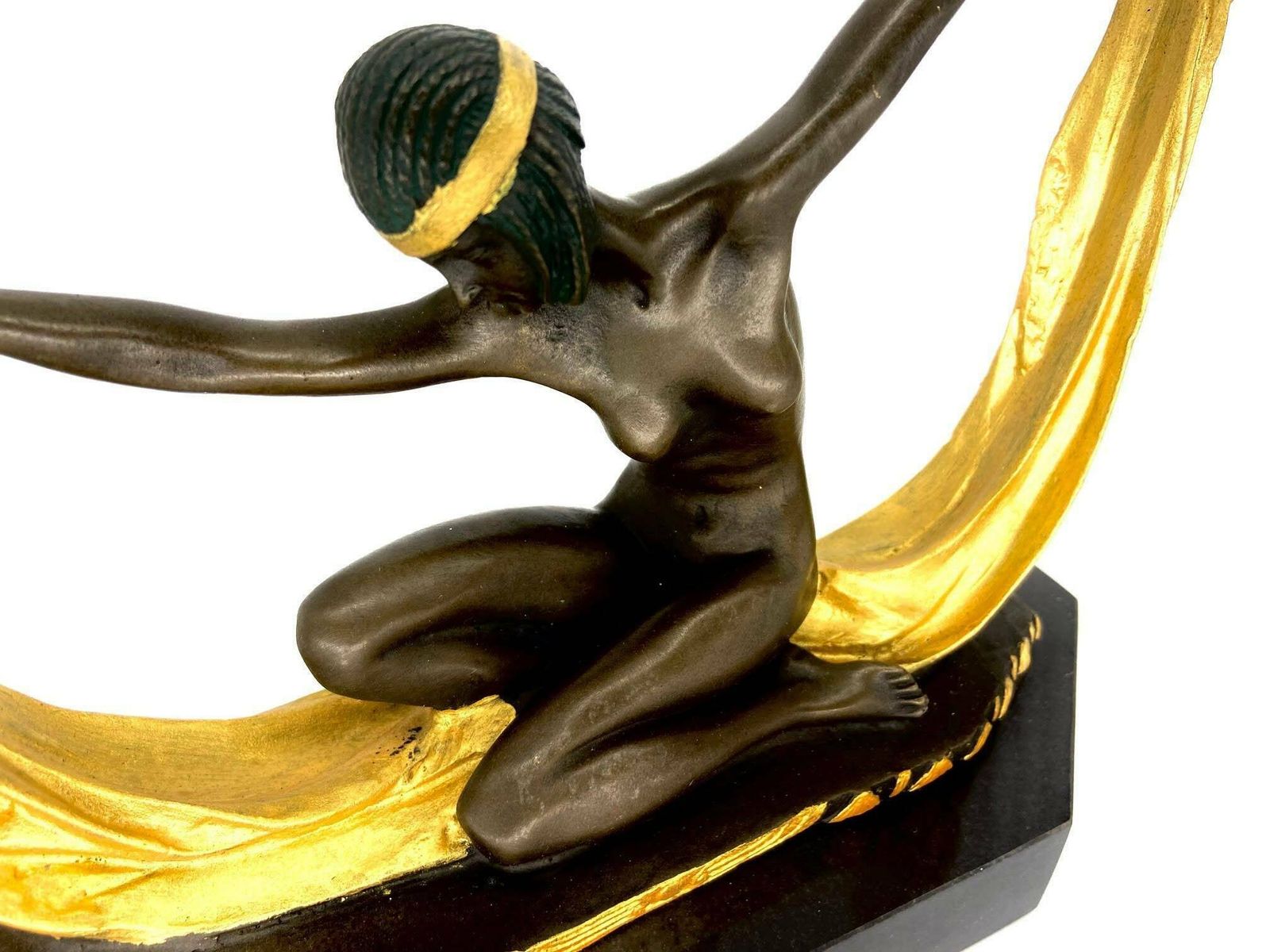 Handmade Bronze Claire J.R. Colinet   Figure Of The Egyptian Goddess, Isis photo furniture