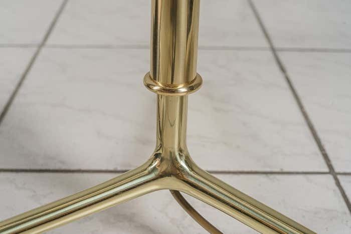 Pair Of Large J.T. Kalmar Floor Lamps ''Helios'' Mod. 2035, Brass 1960s photo vintage