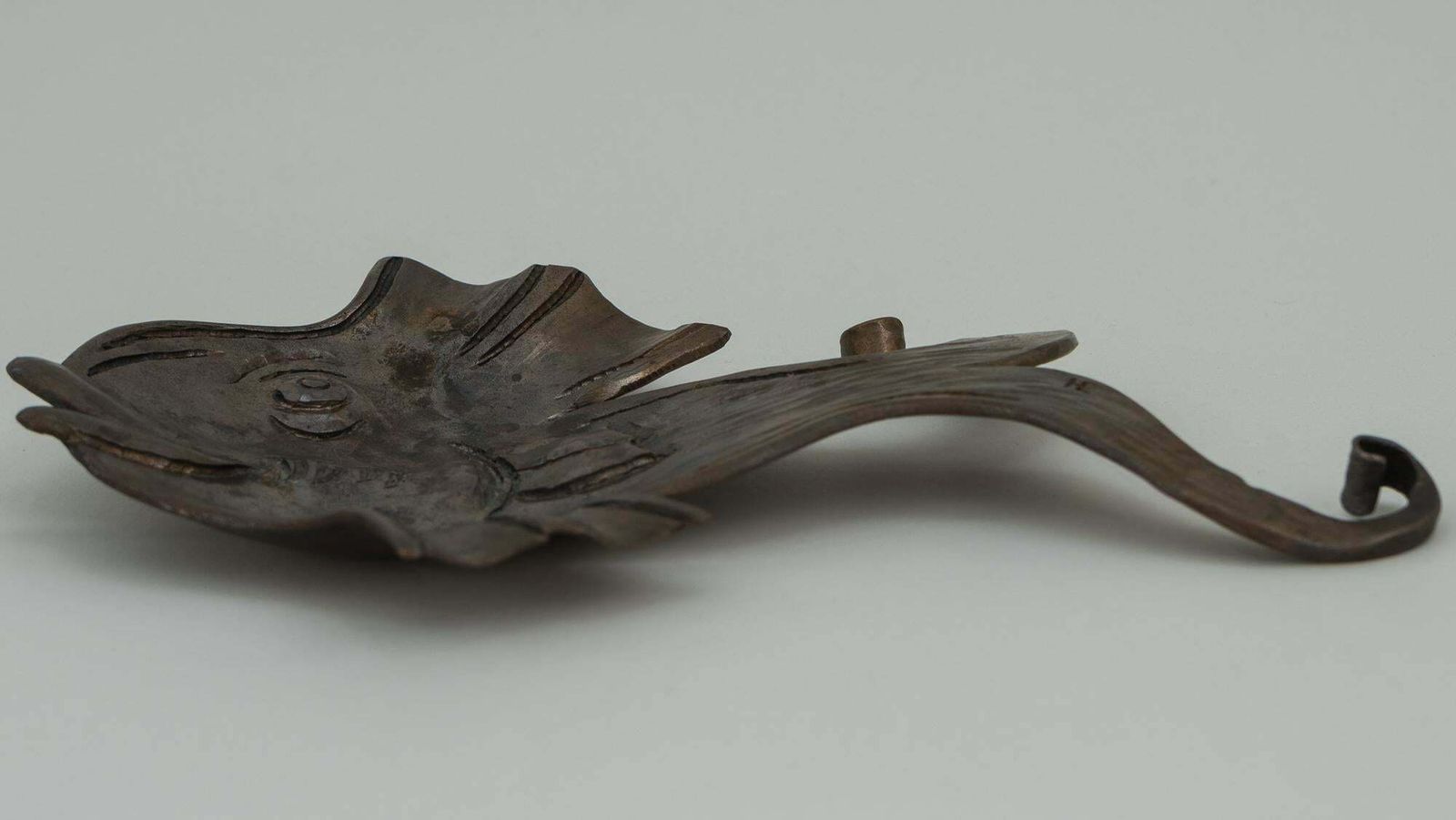 Forged Iron Ashtray In Shape Of A Fish, Vienna, Circa 1960s photo Home Decor