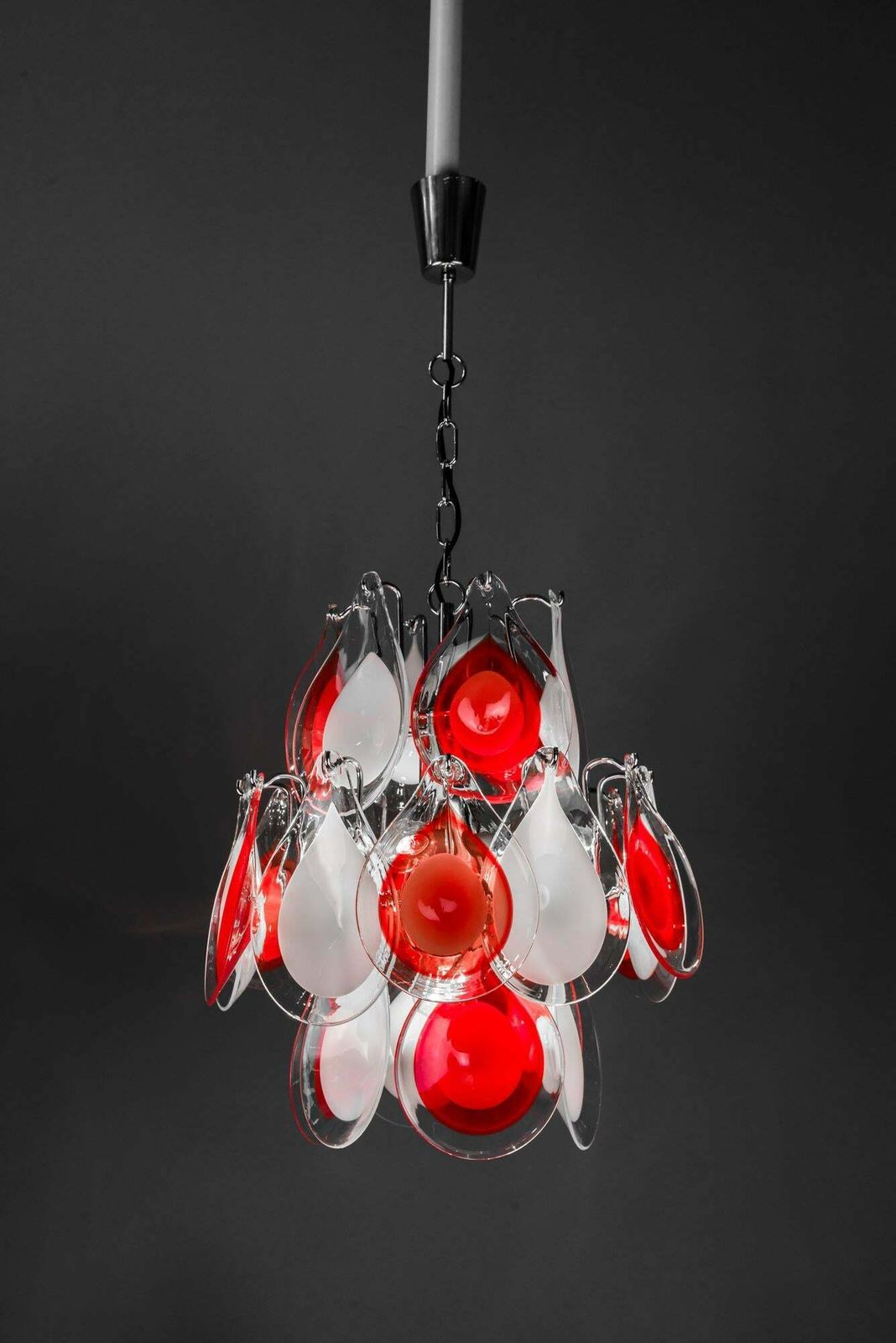 Glass Chandelier, 2000s, Style Of Gino Vistosi photo for sale