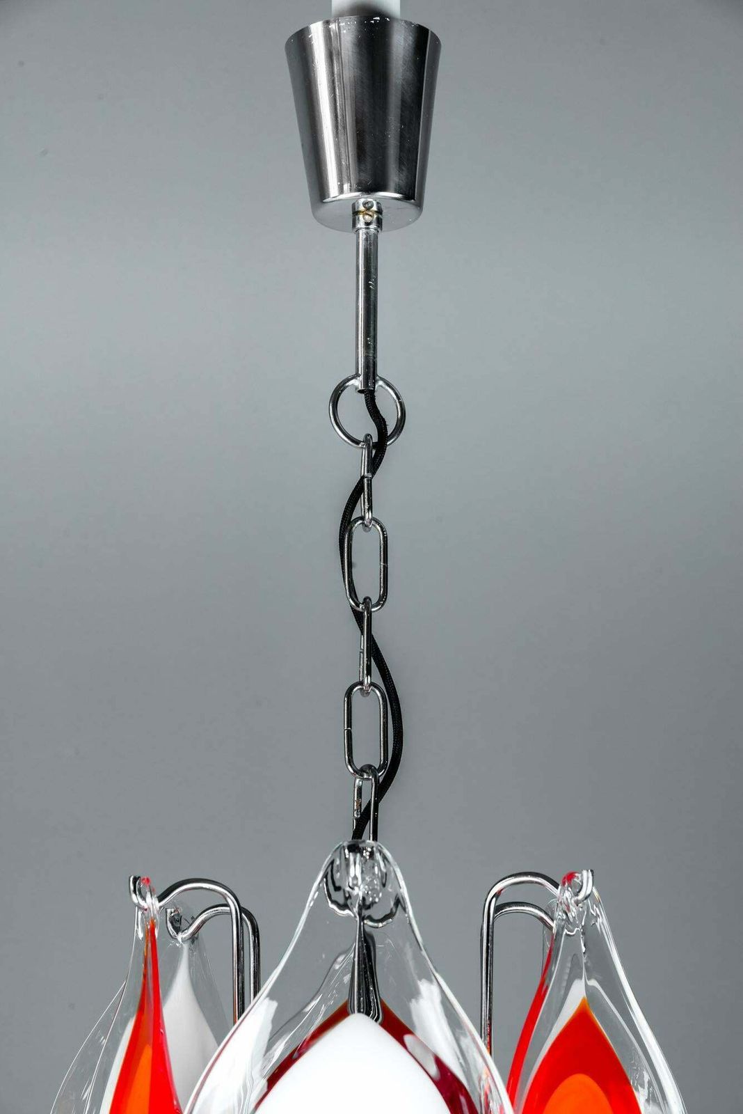 Glass Chandelier, 2000s, Style Of Gino Vistosi photo vintage