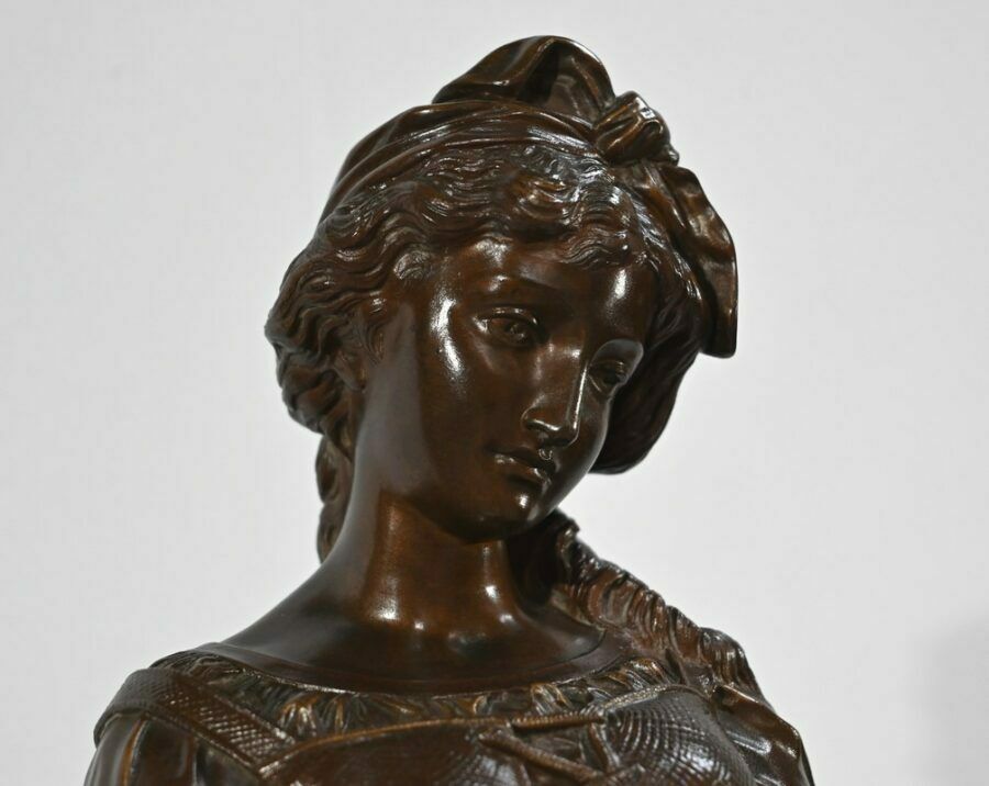 Bronze The Young Girl With A Broken Pitcher Signed Jb.Germain  Late 19th Century photo buy