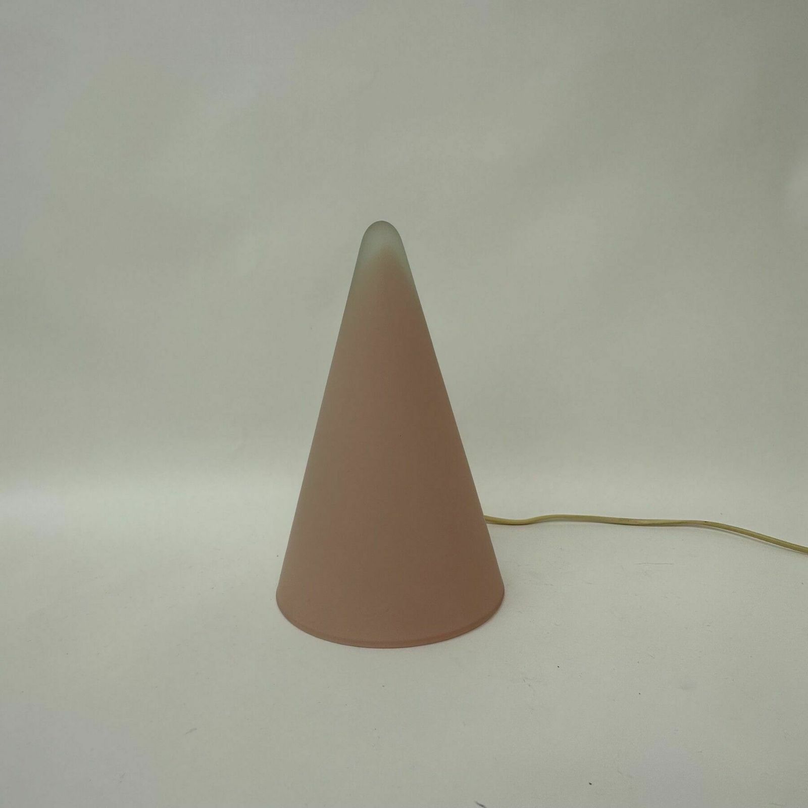 Matte Roze Glazen Sce Teepee Tafellamp, Ca. Jaren 1970, Frankrijk photo buy