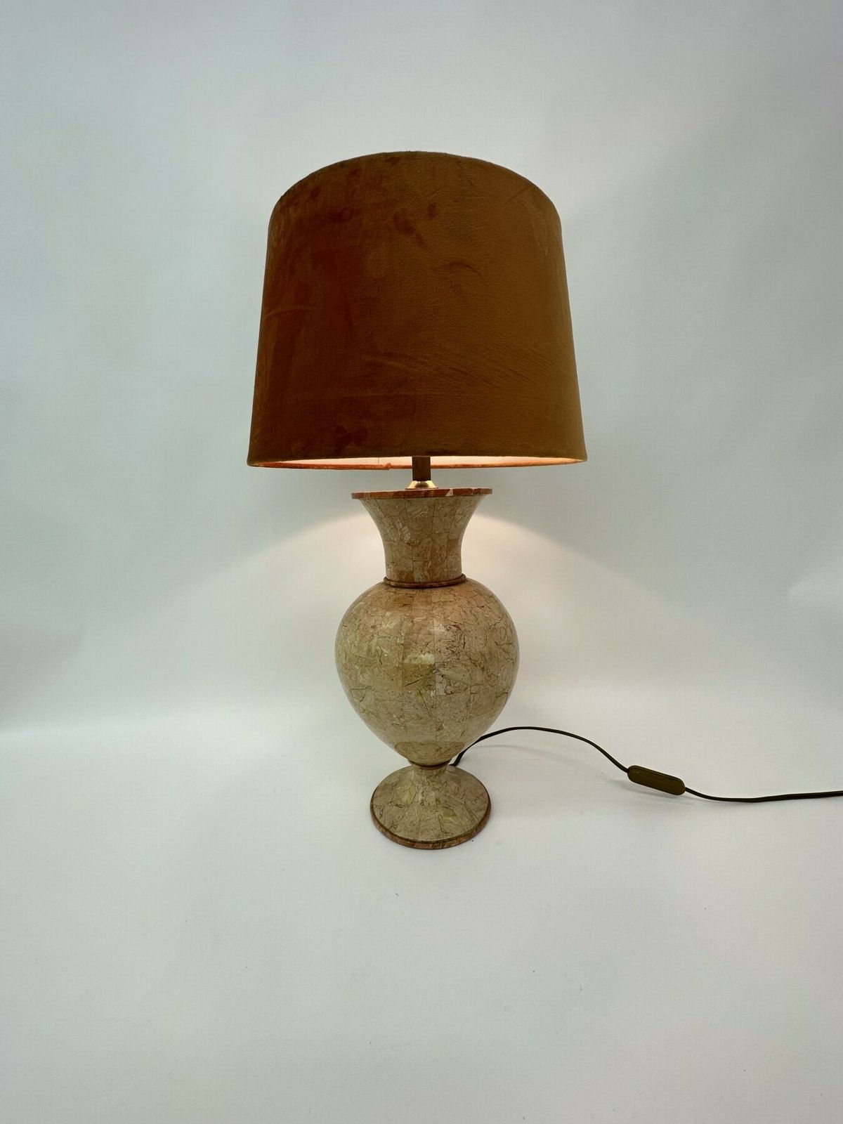 Vintage Tessellated Marble Tafellamp Van Maitland Smith, Ca. Jaren 1970 photo furniture
