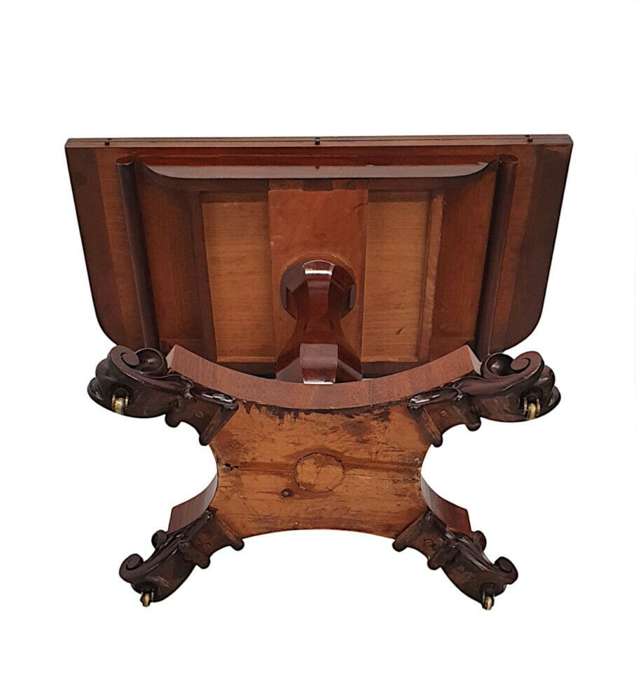 Furniture A Very Rare Pair Of 19th Century William IV Card Tables photo