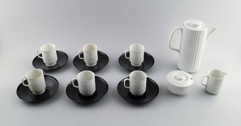 T. Wirkkala For Rosenthal Studio Line Porcelain Noire, Six Person Mocha Service photo furniture