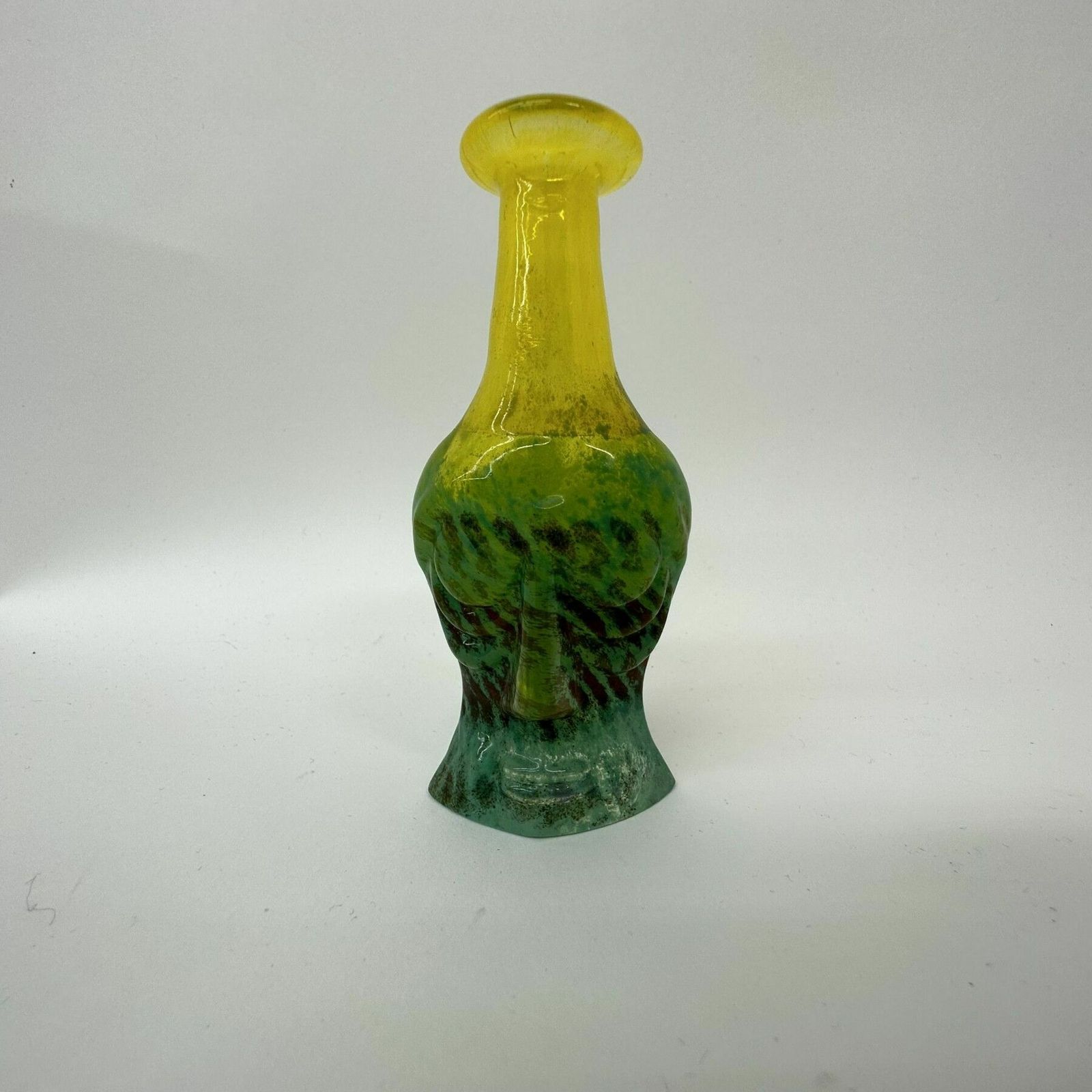 Rare Kjell Engman For Kosta Boda Sweden Miniature Rio Face Vase