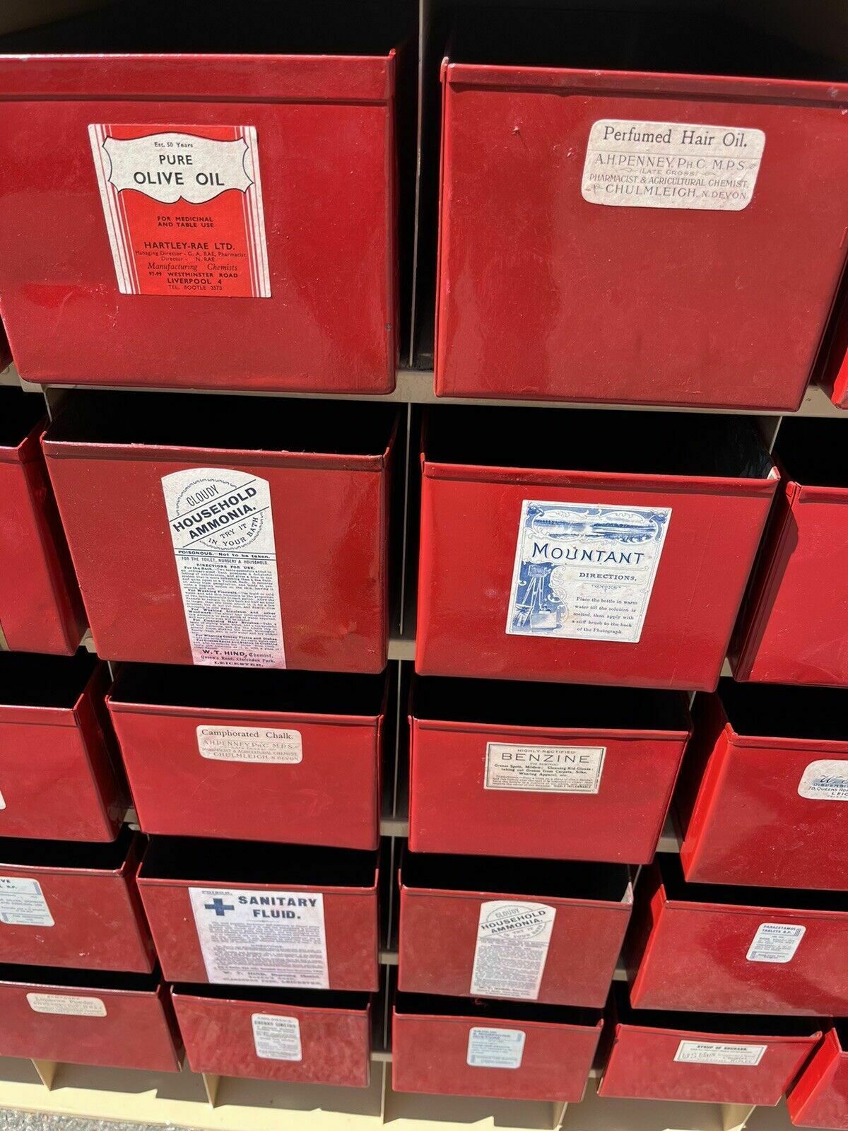 photo furniture Chemists Set Of Drawers, Huge In Size, Lots Of Storage. 40 Deep Metal Drawers