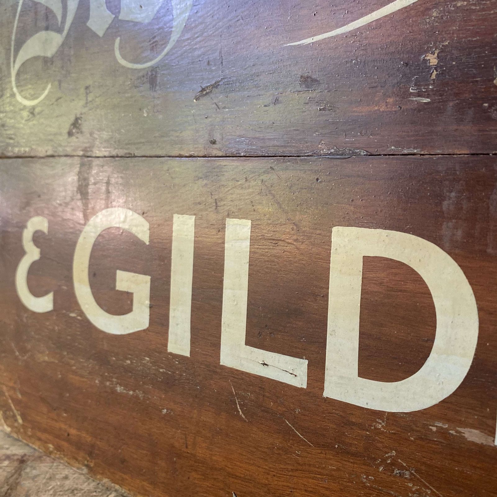 Vintage Wooden Sign, Mid 20th Century photo buy