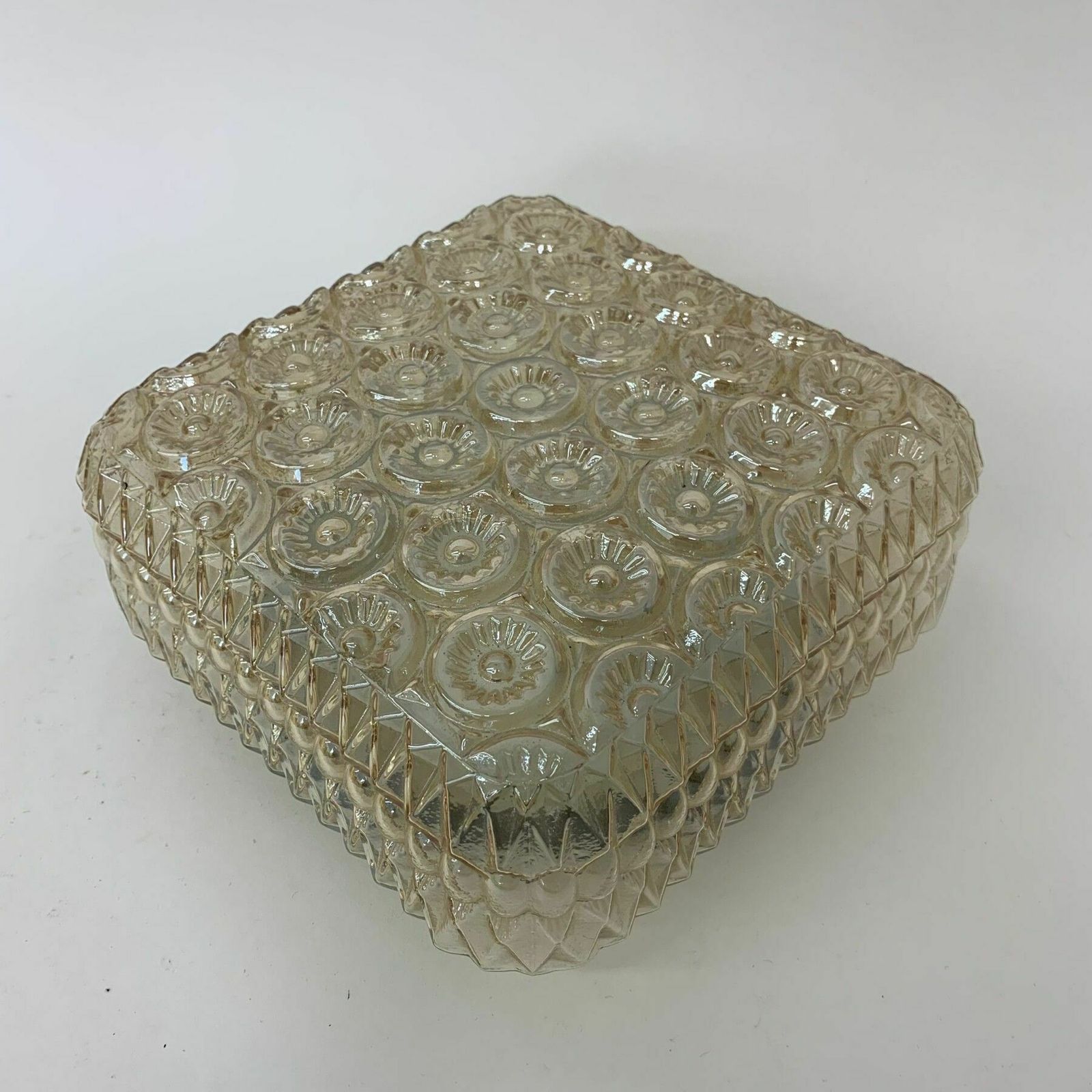 Mid Century Design Glazen Plafond  / Wandlamp, Jaren 1970 photo 133.0