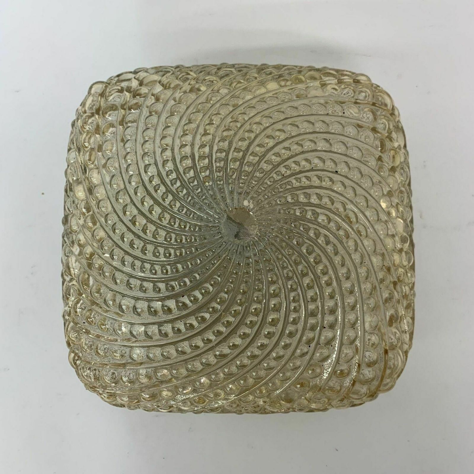 Mid Century Design Glazen Plafond  / Wandlamp, Jaren 1970