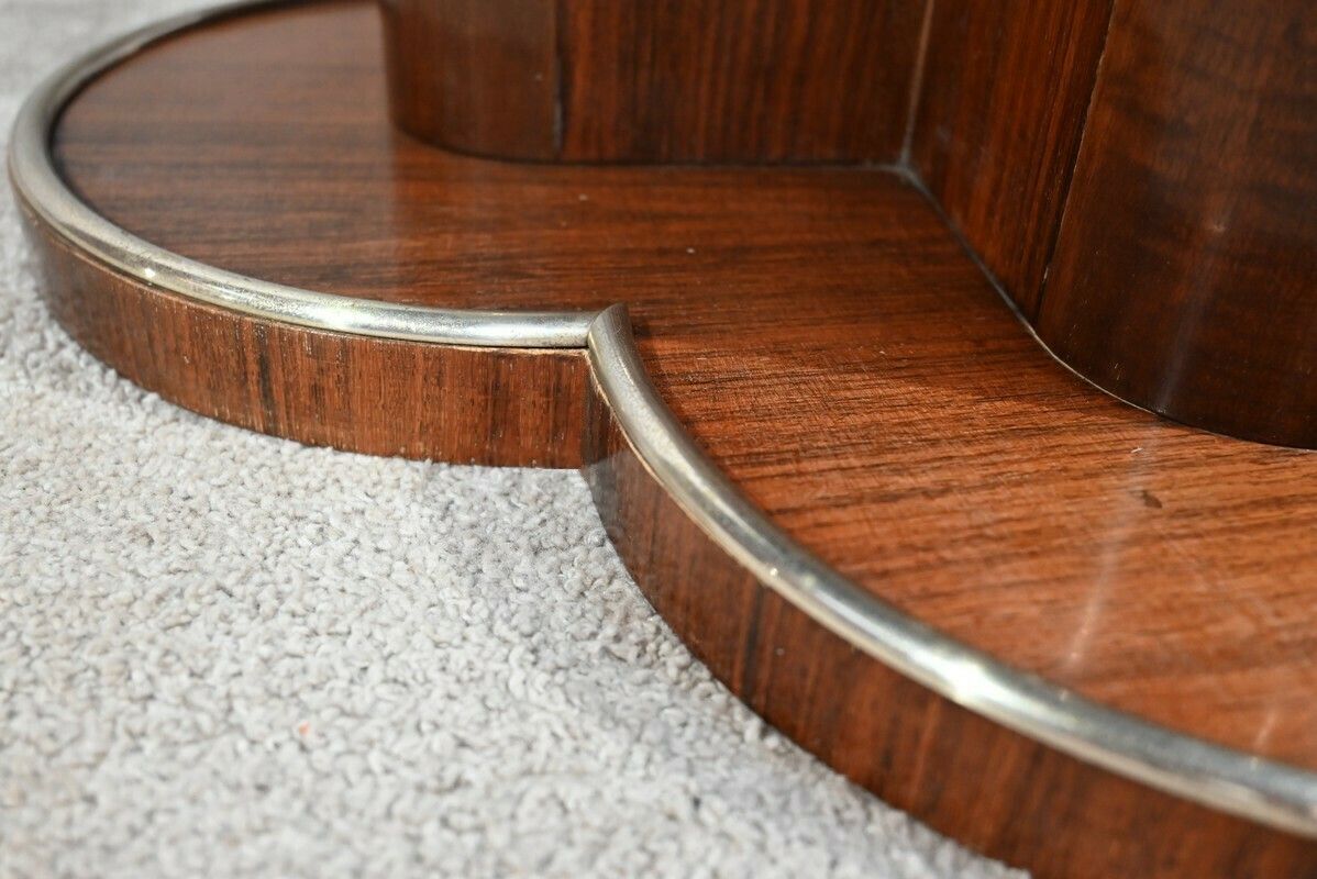 photo vinterior Mahogany Pedestal Table, Attributed To J.Leleu, Art Deco – 1940