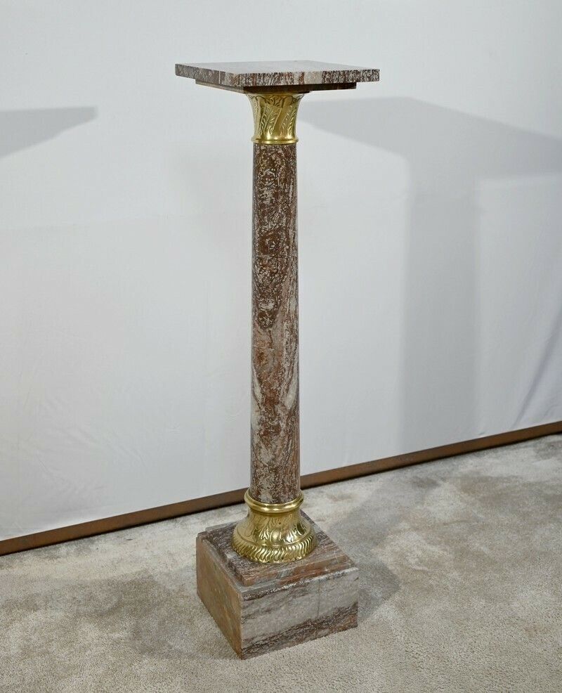 Marble Column   Late 19th Century photo furniture