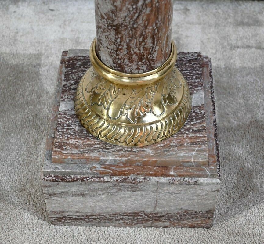 Marble Column   Late 19th Century photo vintage