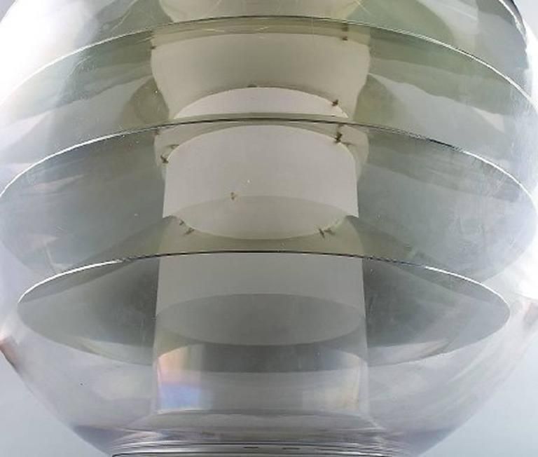 Poul Henningsen / Verner Panton Style Prototype Large Plexiglas Ceiling Lamp photo Lighting