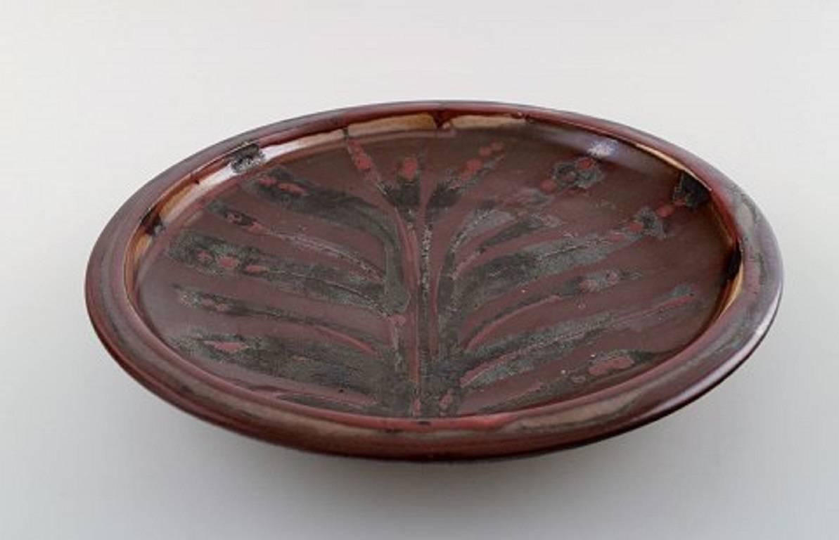 Robin Hopper, English / Canadian Ceramist. Ceramic Dish In Luster Glaze. 1980s photo furniture