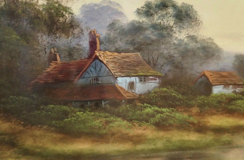 A Framed Pair Of Water Colour Paintings, English Country Scenes photo 948.0