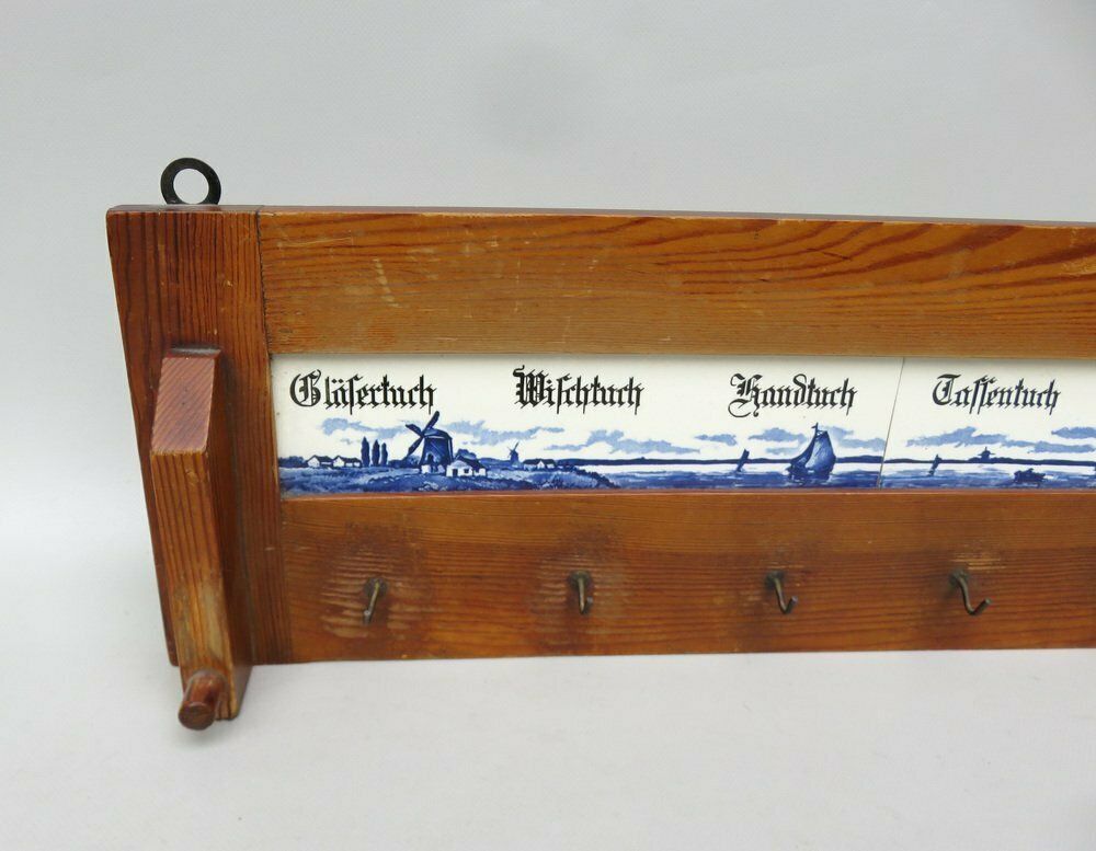 photo buy Art Nouveau Towel Board In Ceramic And Wood, 1890s