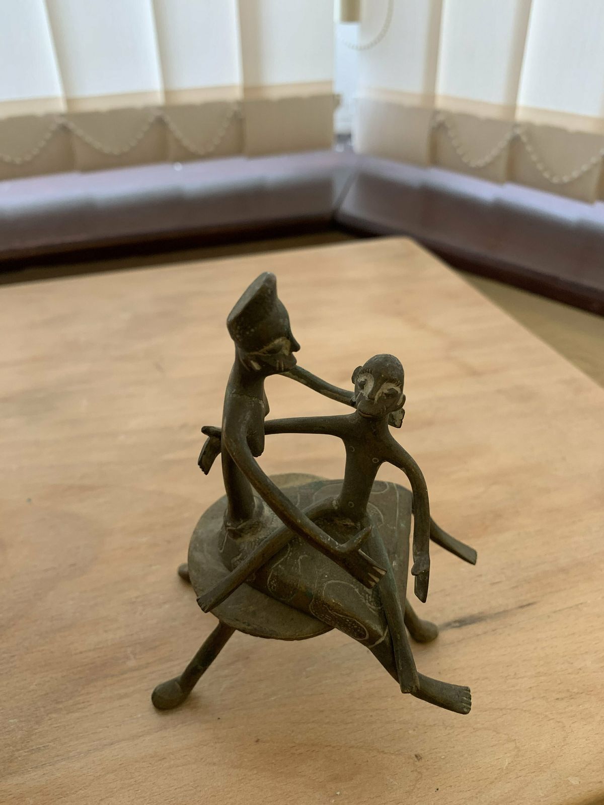 Rare Bronze Fon Maternity Figure African Figure Antique Tribal Figure photo Home Decor