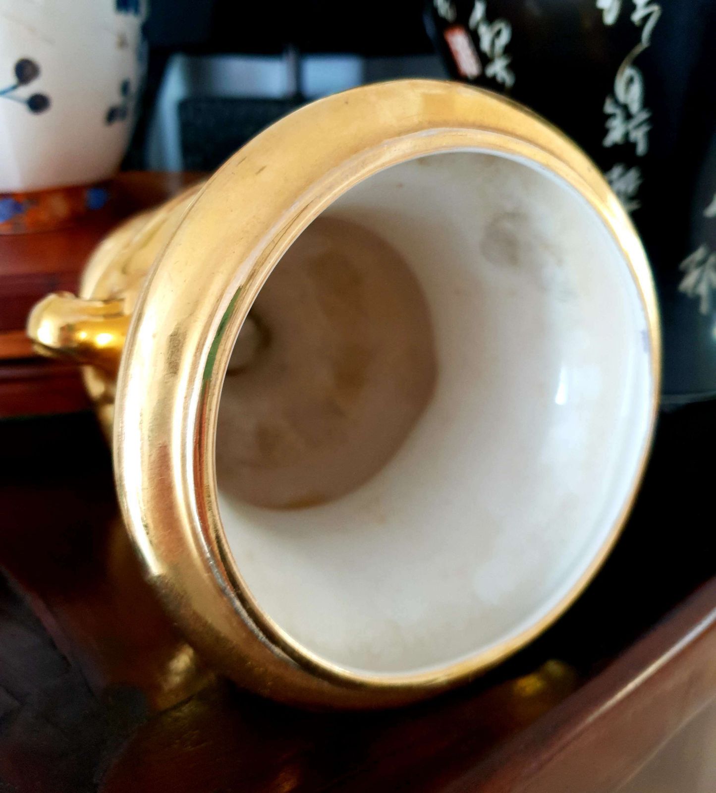 1950's Gold Lustre Ware Urn Vase By Royal Winton Grimwades photo 50.0