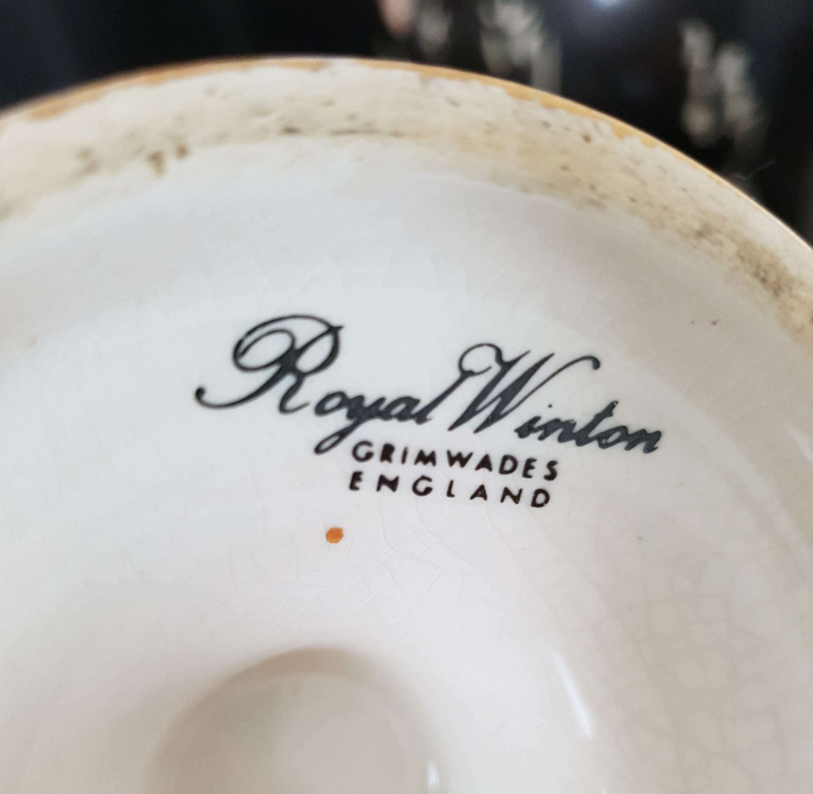 1950's Gold Lustre Ware Urn Vase By Royal Winton Grimwades photo vinterior
