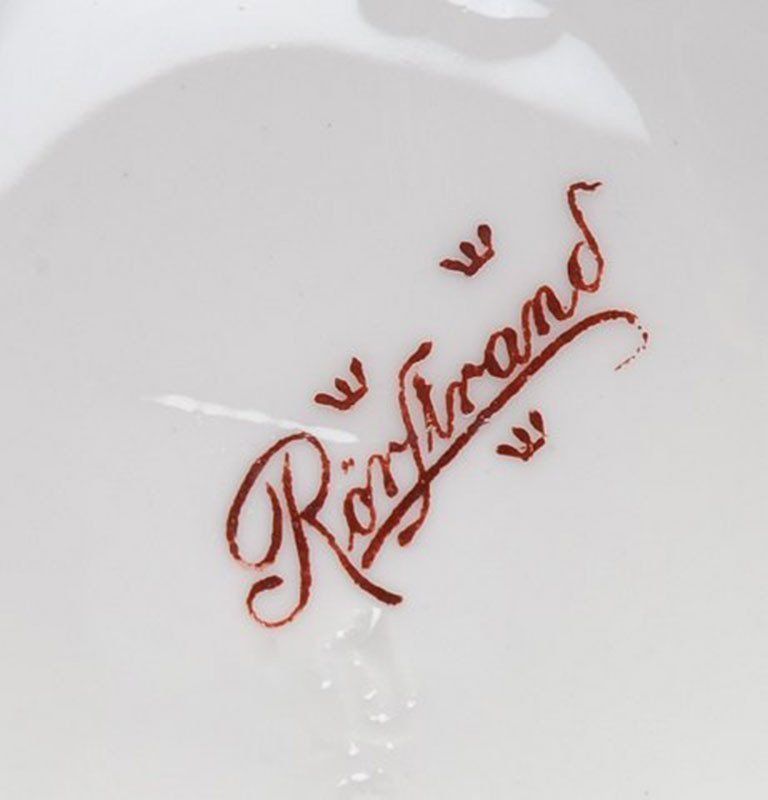 Art Nouveau Porcelain Vase Decorated With Two Handles In The Shape Of Fish photo 476.0