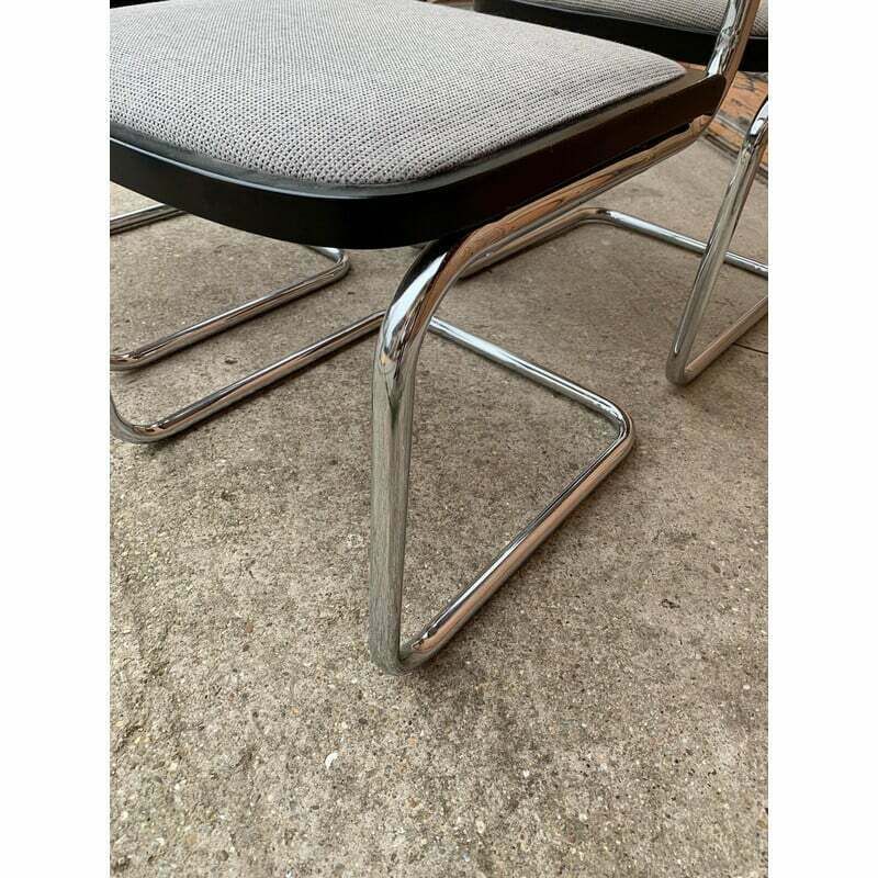 Set Of 4 Vintage Italian B32 Cesca Chairs By Marcel Breuer, 1970s photo buy