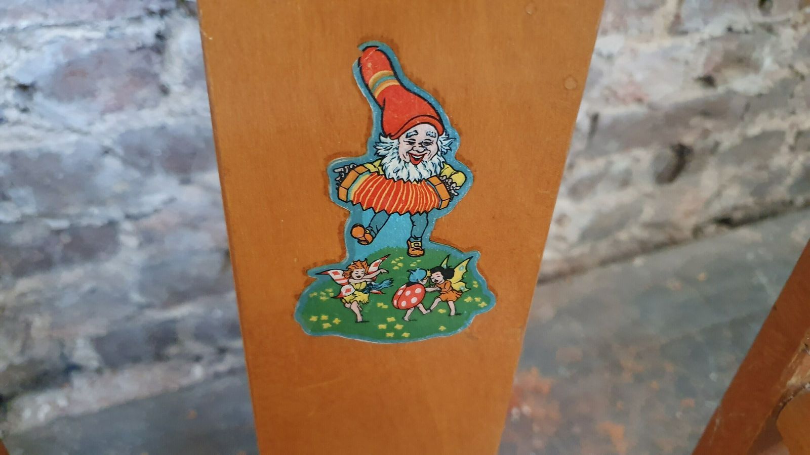Vintage Retro Child’s Chair With Lift Over Eating Surface. Quirky Plant Stand. photo 95.0